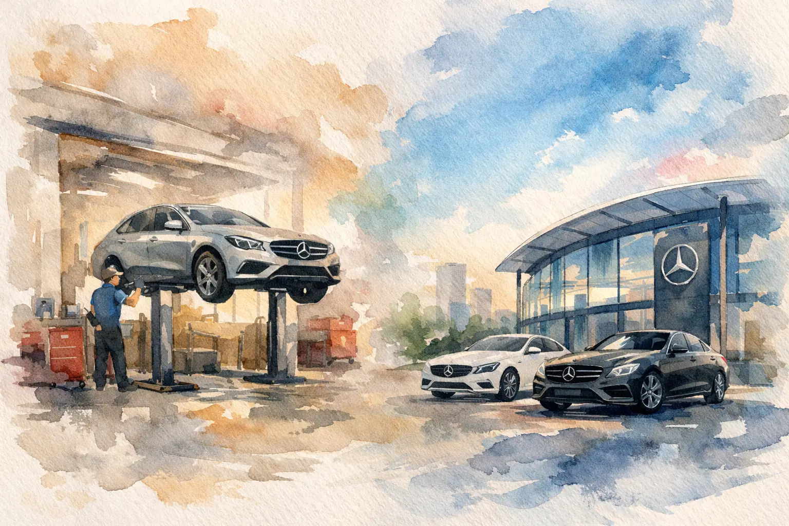 Mercedes Service vs Dealership: What Matters