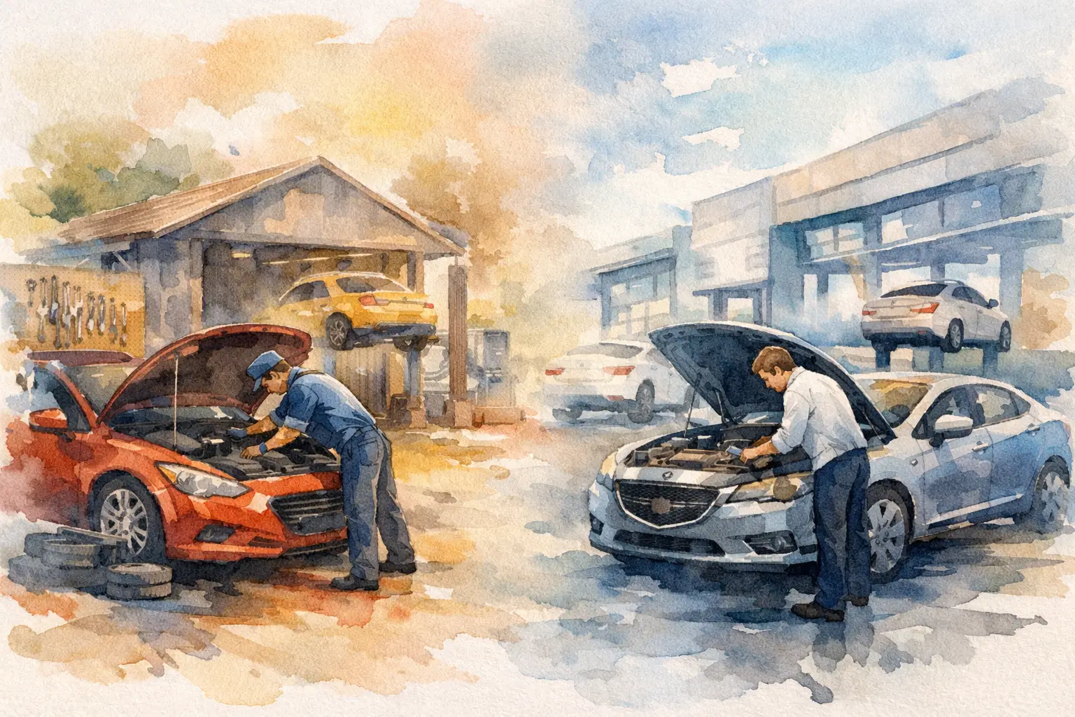 Repair Shop vs Dealership Maintenance