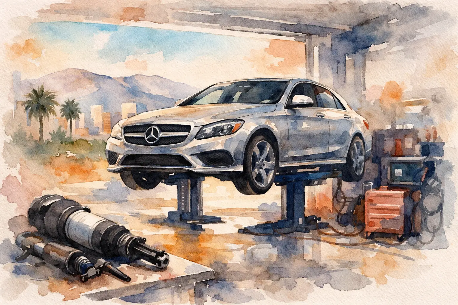 Mercedes AIRMATIC Fault Case Study in San Jose