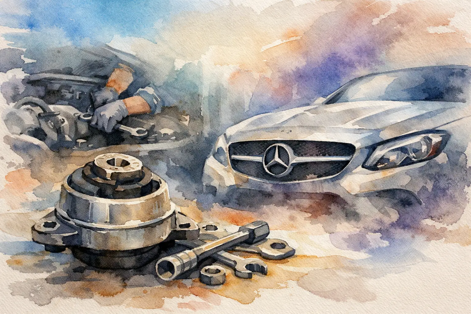 Mercedes Engine Mount Replacement Signs and Costs