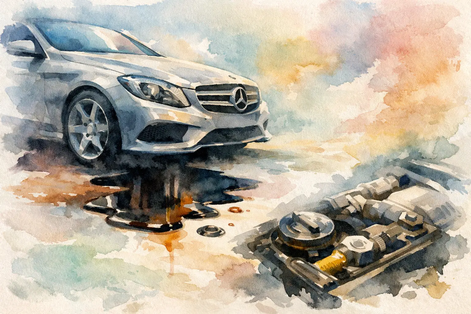 Mercedes Oil Leak Examples and What They Mean
